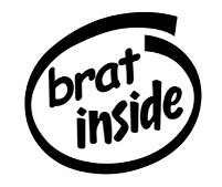 Brat Inside Decal Sticker