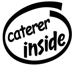 Caterer Inside Decal Sticker