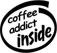 Coffee Addict Inside Decal Sticker