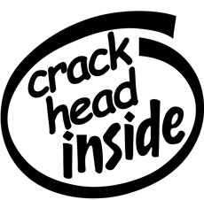 Crackhead Inside Decal Sticker