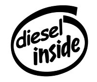 Diesel Inside Decal Sticker