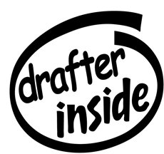 Drafter Inside Decal Sticker