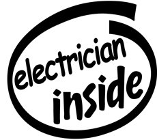 Electrician Inside Decal Sticker