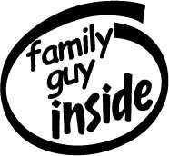 Family Guy Inside Decal Sticker