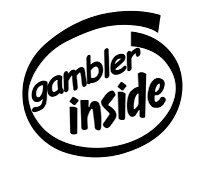 Gambler Inside Decal Sticker
