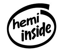 Hemi Inside Decal Sticker