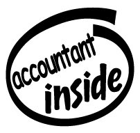 Accountant Inside Decal Sticker
