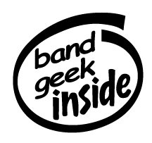 Band Geek Inside Decal Sticker
