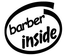 Barber Inside Decal Sticker