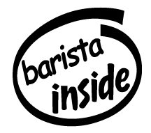 Barista Inside Decal Sticker