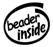 Beader Inside Decal Sticker