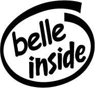 Belle Inside Decal Sticker