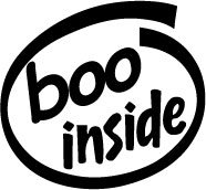 Boo Inside Decal Sticker