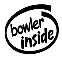 Bowler Inside Decal Sticker