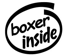 Boxer Inside Decal Sticker