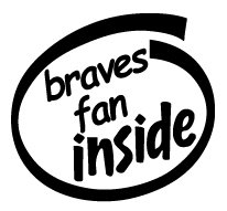 Braves Fan Inside Decal Sticker