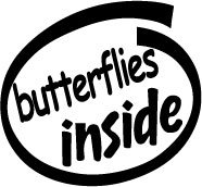 Butterflies Inside Decal Sticker