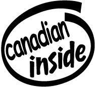 Canadian Inside Decal Sticker