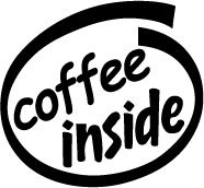 Coffee Inside Decal Sticker