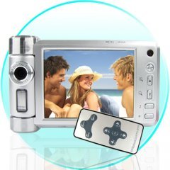 5 MP Swivel Lens Camera with 3 Inch LCD