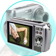 7M Pixel Zoom Digital Camera - 1/2.5 Inch Panasonic Sensor
