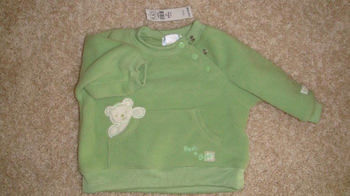 Size 0-3 Mos. Green Bear Sweater Brand New