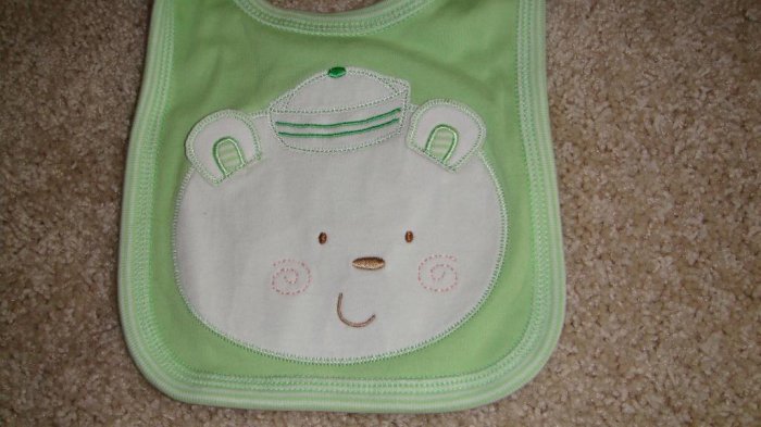 Green Bear Bib Brand New