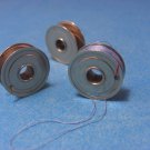 Vintage Singer White Kenmore Sewing Machine One Hole Bobbins #744 Set of 3