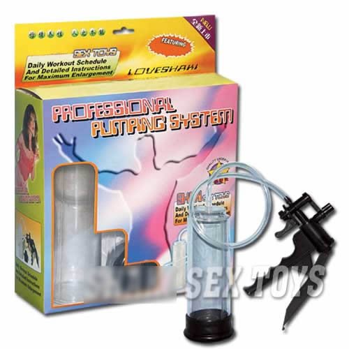 Pistol Penis Pump Enlarger with Removable Senso Sleeve
