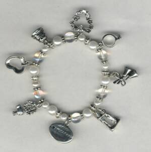 Keepsake Bridal Charm Bracelet or Anklet