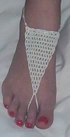 Bridal Mesh Barefoot Sandals
