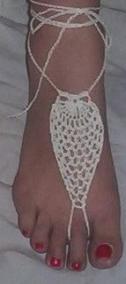 Plain Lace Barefoot Sandals