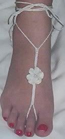 Flower Ankle Wrap Barefoot Sandals