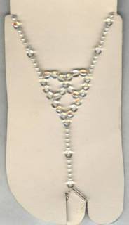 Crystal Heart Barefoot Sandals