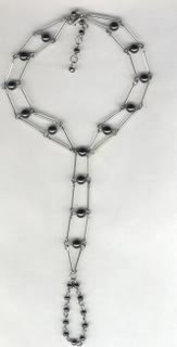 Silver and Hematite Barefoot Sandals