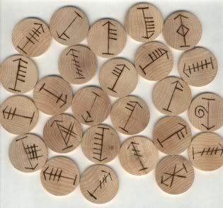 Wooden Oghams