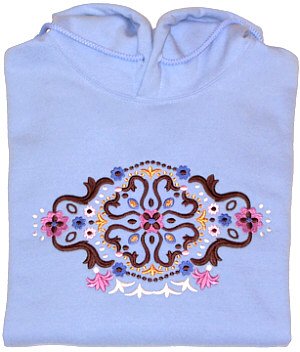 Embroidered Creative Designed Sweatshirt - Sz Sm