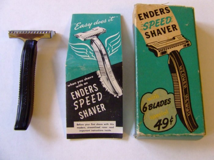 Enders Speed Shaver Razor w/Instructions & Box Free Shipping!!