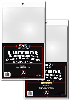 BCW 1000ct (Case) Current Comic Bags