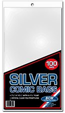 BCW 1000ct (Case) Silver Comic Bags