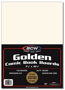 BCW 1000ct (Case) Golden Comic Boards
