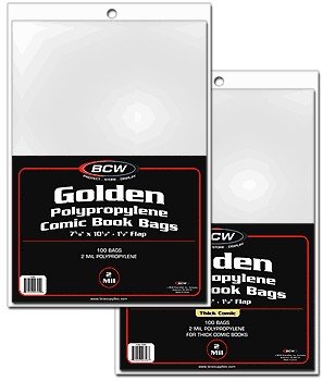 (1000) BCW Golden Comic Bags & Boards