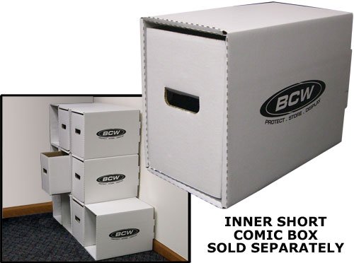 BCW (10) Stackable Long Comic Storage Box Houses