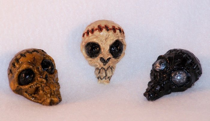 Zombie Skull Pin