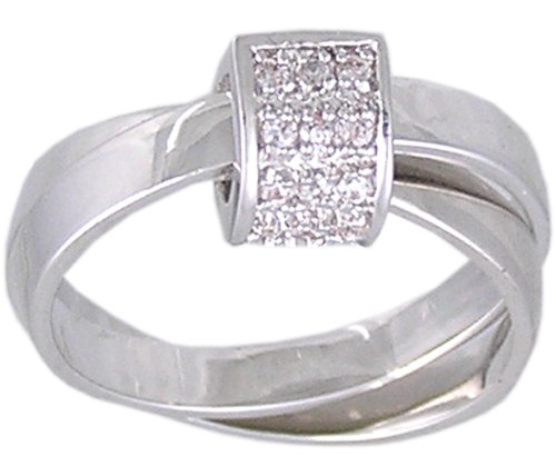 CLEAR CUBIC ZIRCONIA CZ FASHION RING SIZE 5 6 8 9 or 10