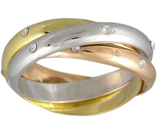 CUBIC ZIRCONIA CZ ROLLING RING SIZE 5 6 7 8 9 or 10