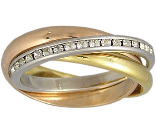 CUBIC ZIRCONIA CZ ROLLING RING SIZE 5 6 7 8 9 or 10