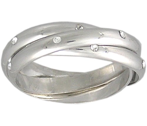 CUBIC ZIRCONIA CZ ROLLING RING SIZE 5 6 7 8 9 10 or 11