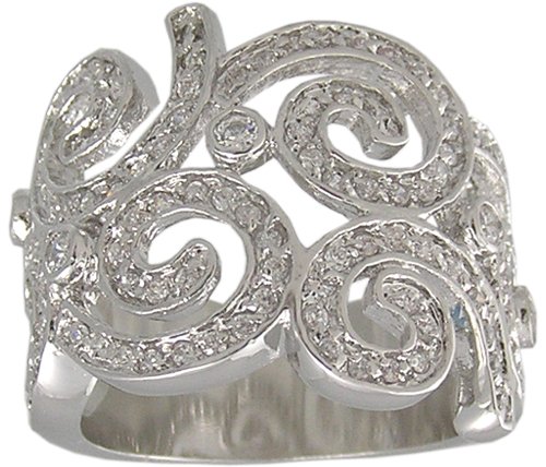 CLEAR CUBIC ZIRCONIA RING SIZE 6 or 10 JEWELRY