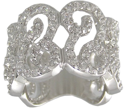 CLEAR CUBIC ZIRCONIA CZ RING SIZE 7 or 9 JEWELRY
